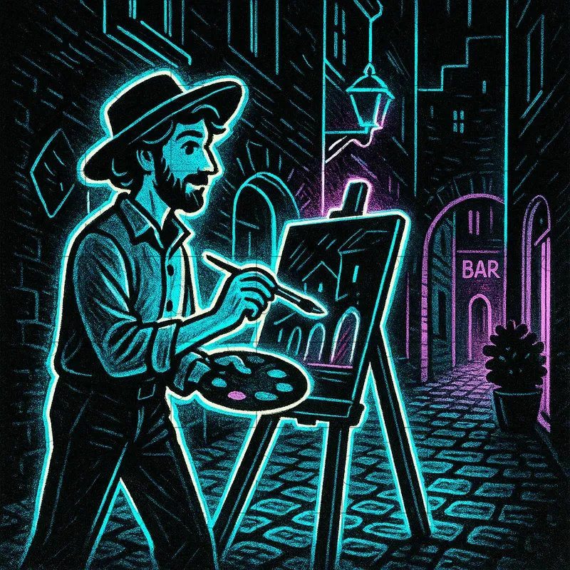 Street Illustration Style Art
