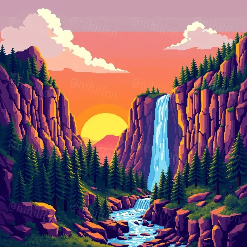Pixel Art Landscape Generator