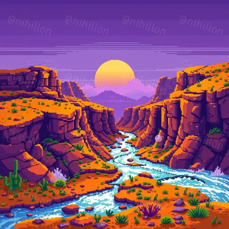 Pixel Art Landscape Generator
