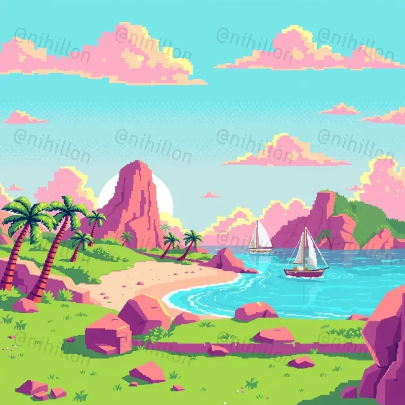 Pixel Art Landscape Generator