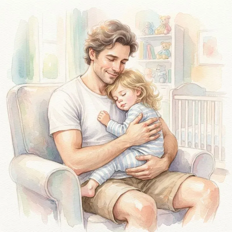 Handpainted Fatherhood Moments