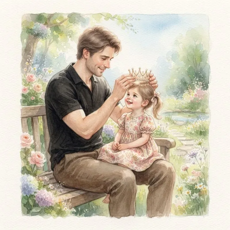 Handpainted Fatherhood Moments