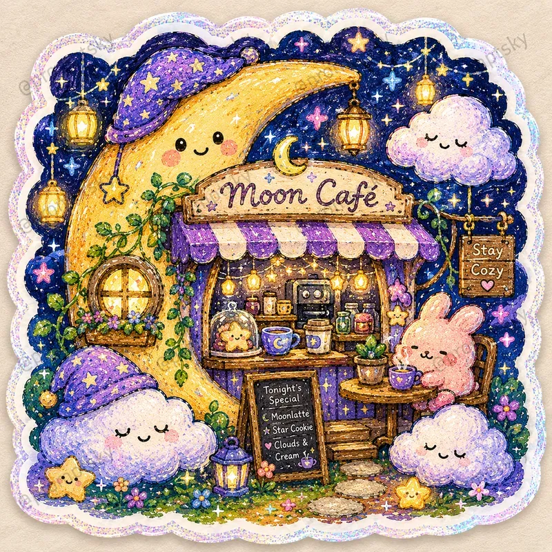 Kawaii Crayon Sticker Art