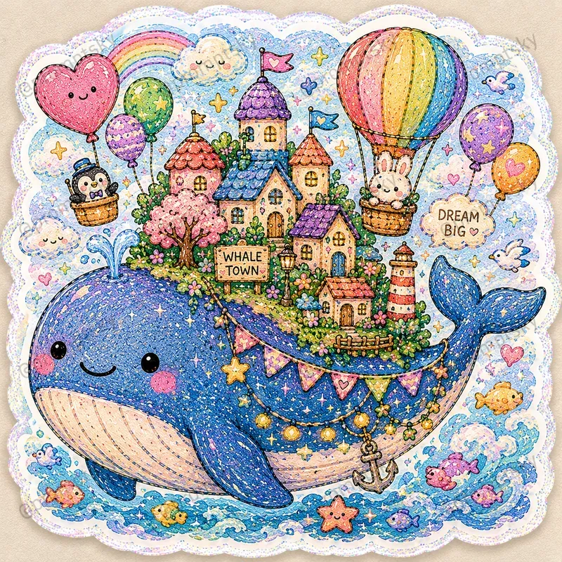 Kawaii Crayon Sticker Art