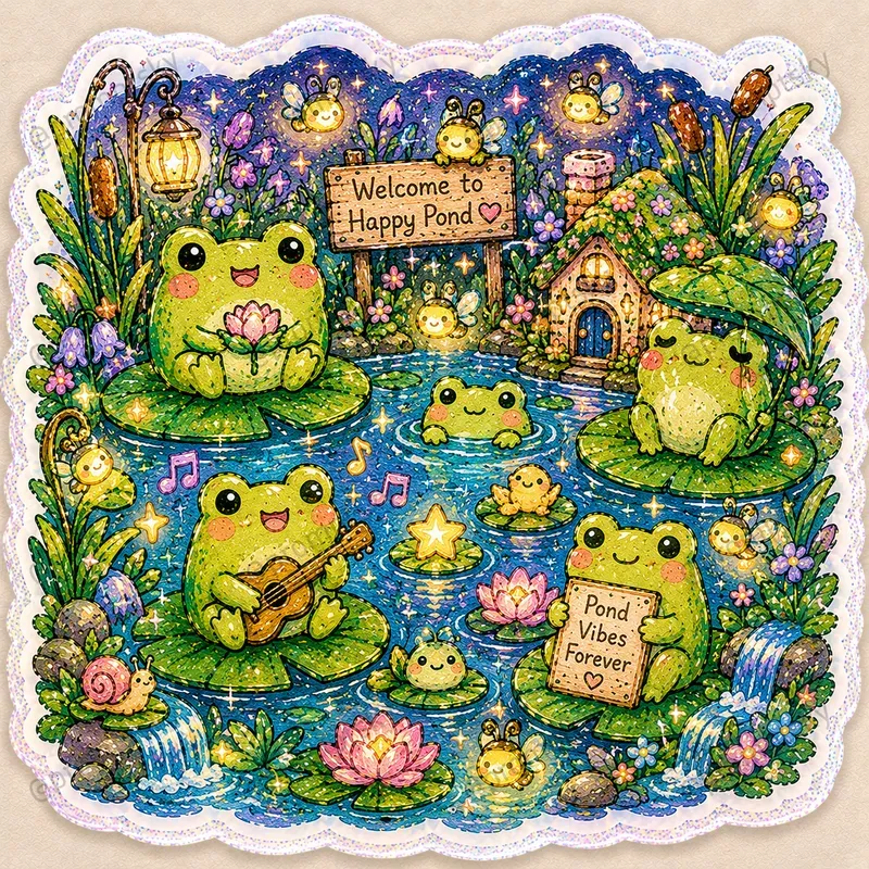 Kawaii Crayon Sticker Art