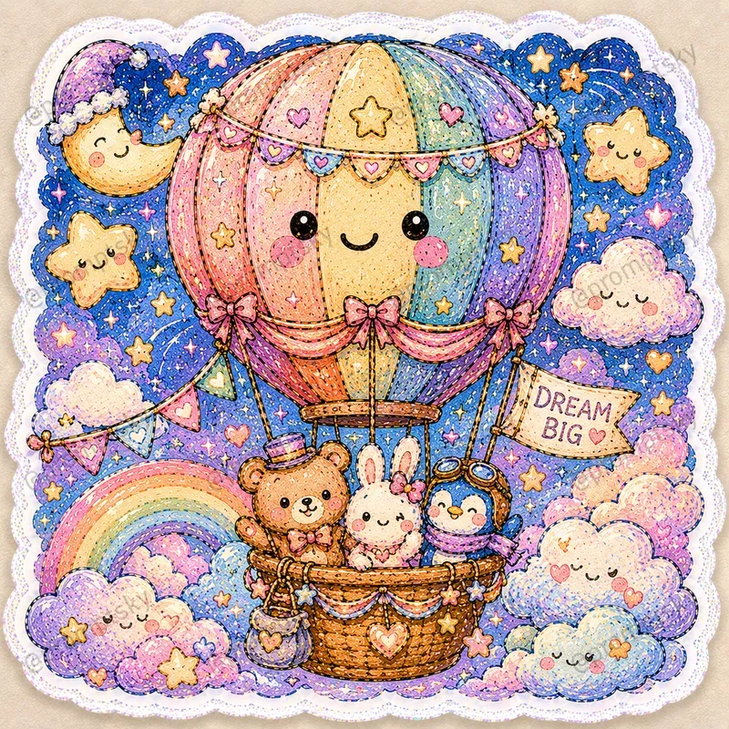 Kawaii Crayon Sticker Art