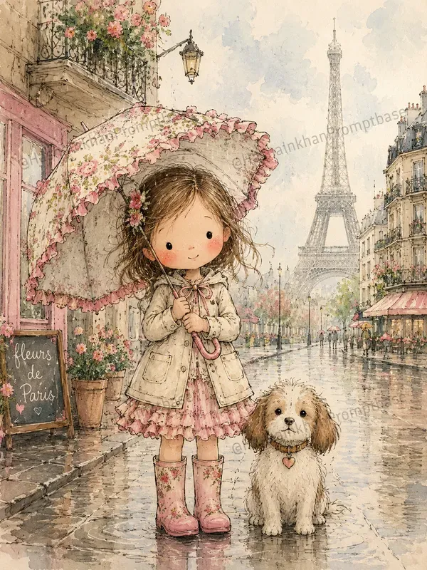 Adorable Storybook Girl Junk Journals