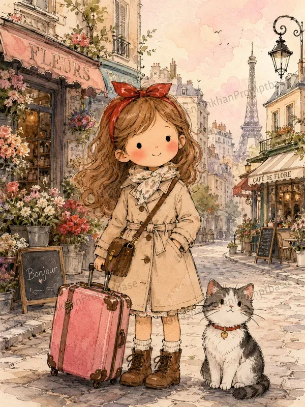 Adorable Storybook Girl Junk Journals