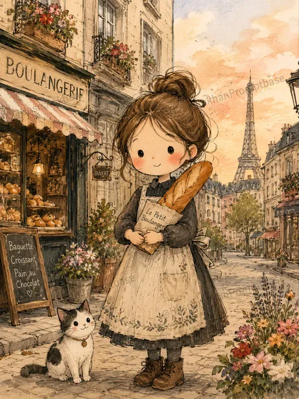 Adorable Storybook Girl Junk Journals