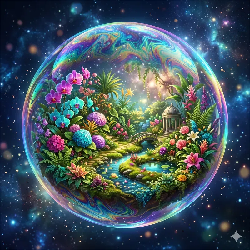 Luminous Bubble Metropolis Worlds