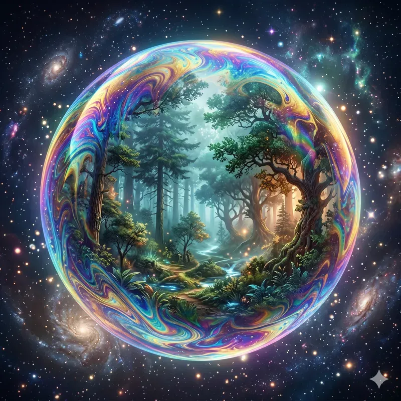 Luminous Bubble Metropolis Worlds