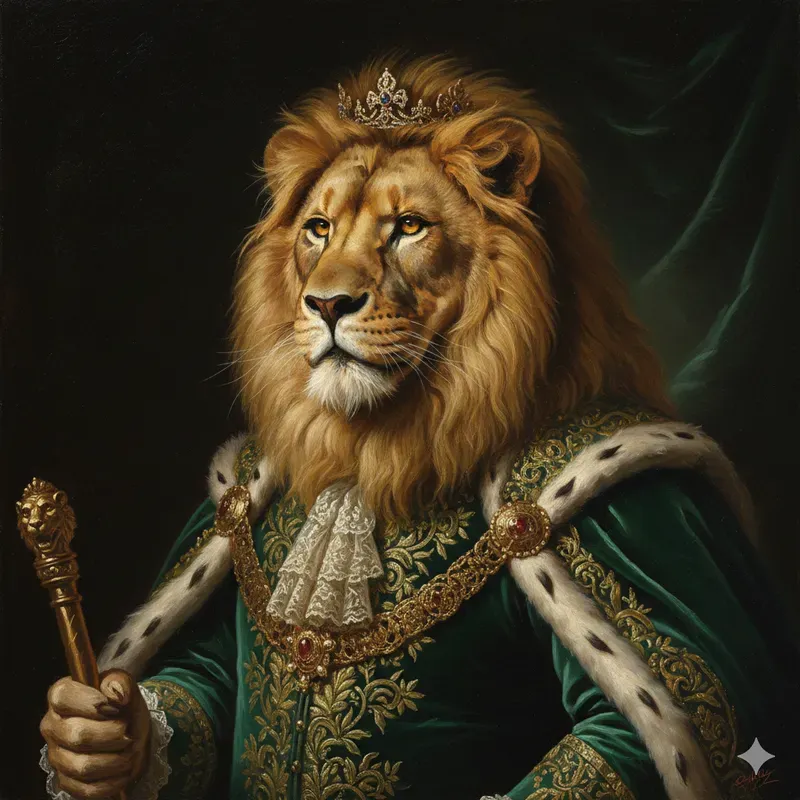 Royal Animal Oil Portraits