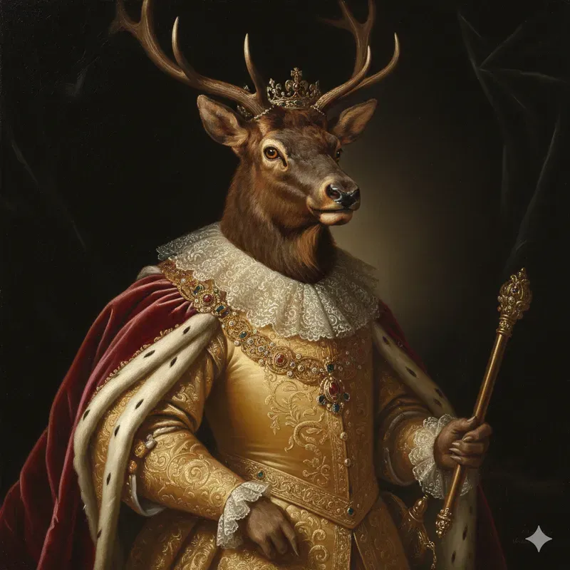 Royal Animal Oil Portraits