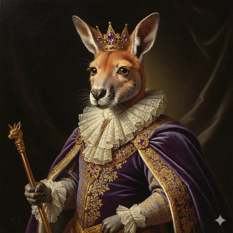 Royal Animal Oil Portraits