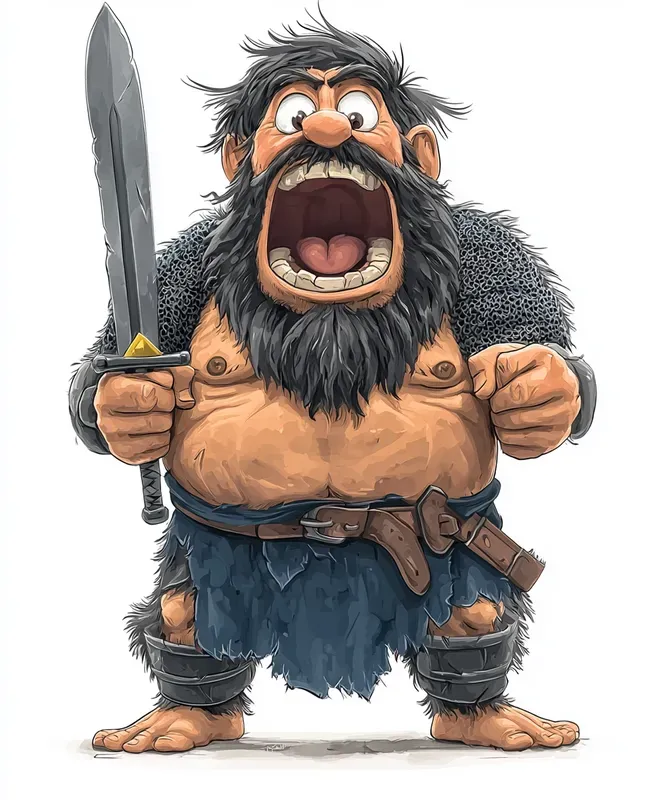 Dynamic 3D Warrior Illustrations
