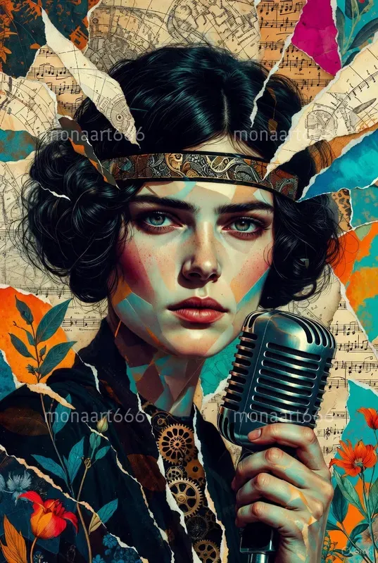 Ephemeral Souls The Collage Portraits