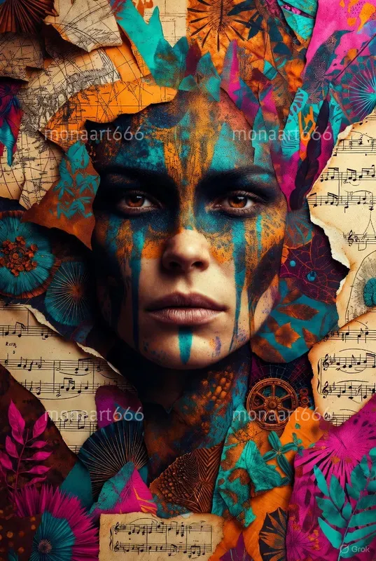 Ephemeral Souls The Collage Portraits