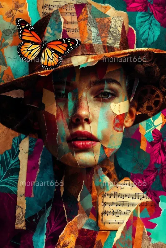 Ephemeral Souls The Collage Portraits