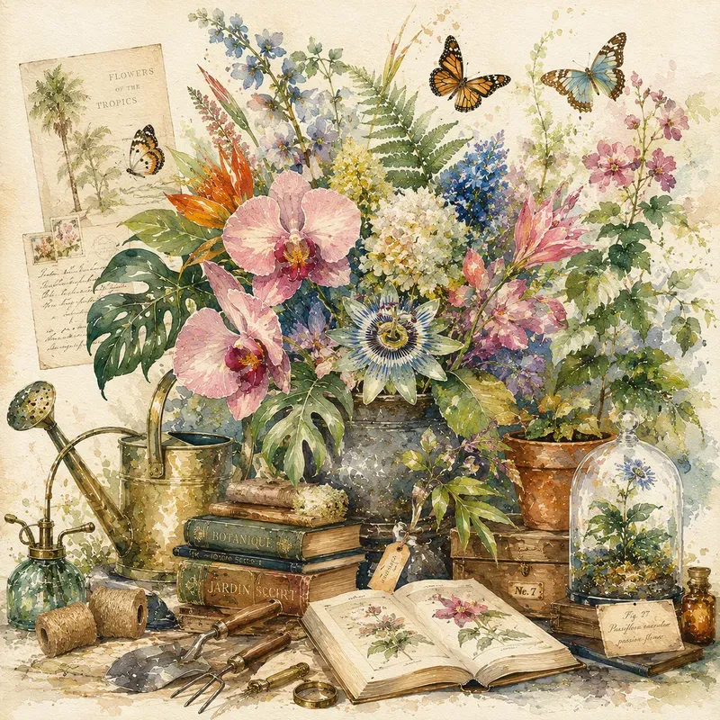 Painterly Watercolor Scenes