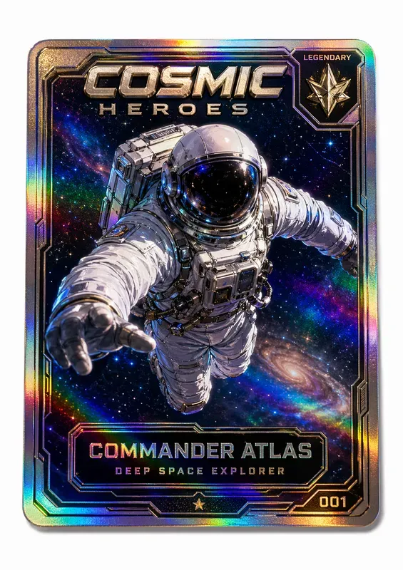 Holographic Trading Card Collectors 8K