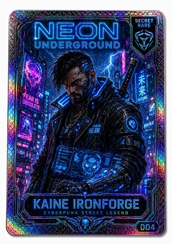 Holographic Trading Card Collectors 8K