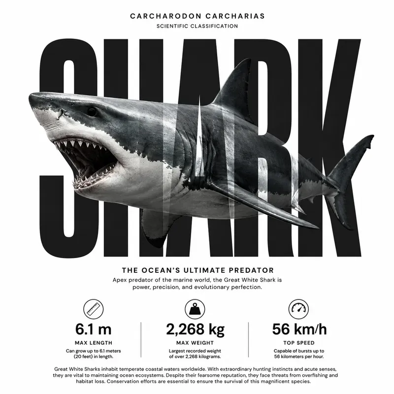Bold Typography Wildlife Posters
