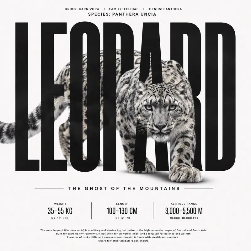 Bold Typography Wildlife Posters