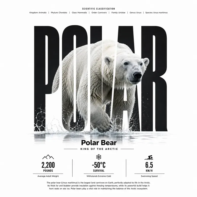 Bold Typography Wildlife Posters