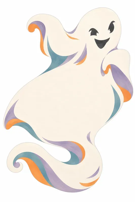 Whimsical Ghost Shaped Note Cards