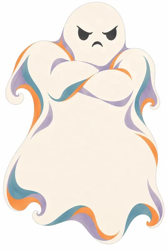 Whimsical Ghost Shaped Note Cards