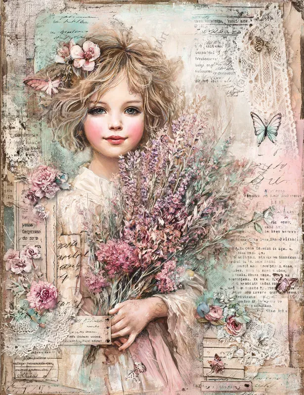 Soft Spring Art Junk Journal Ephemera