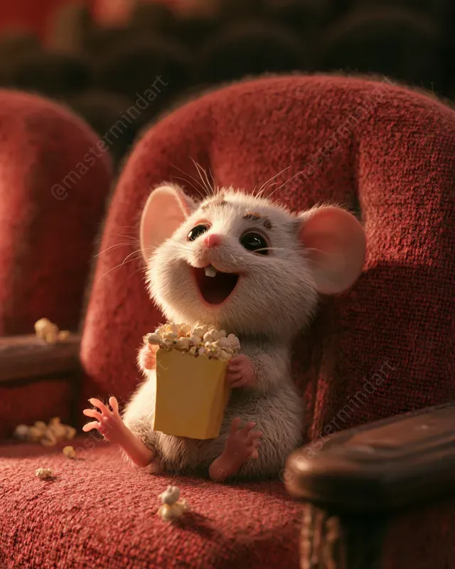 3D Movie Night Animal Stickers