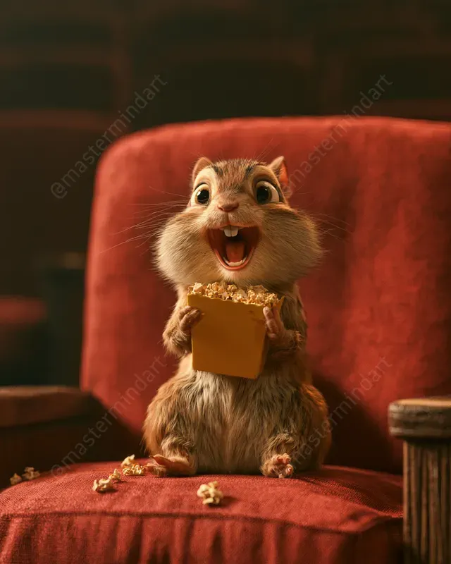 3D Movie Night Animal Stickers