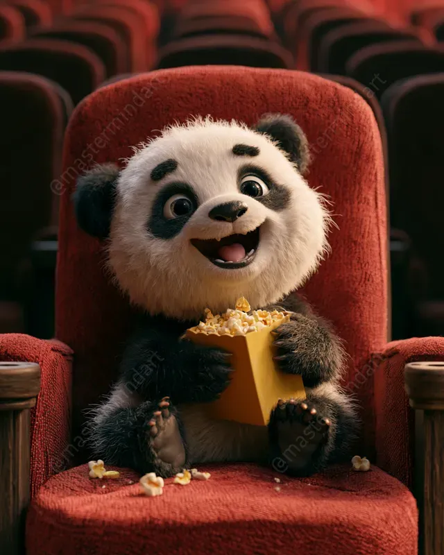 3D Movie Night Animal Stickers