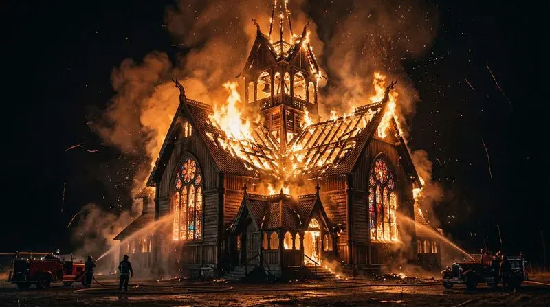 Cinematic Nighttime Infernos