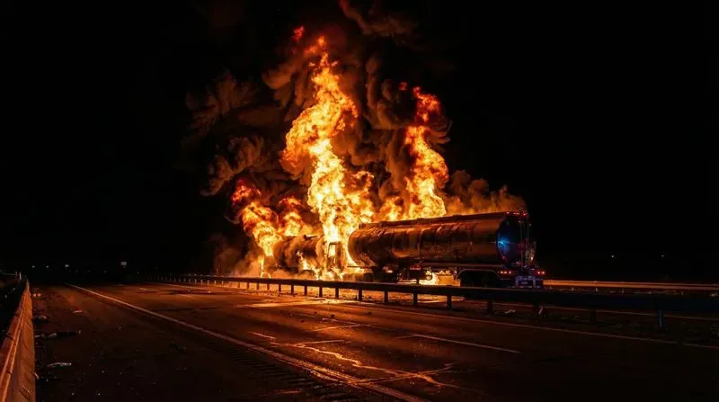 Cinematic Nighttime Infernos