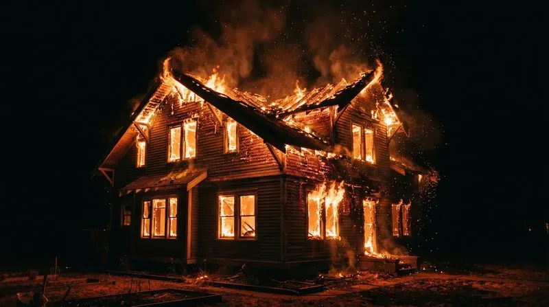 Cinematic Nighttime Infernos