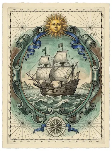 Vintage Nautical Chart Art Prints