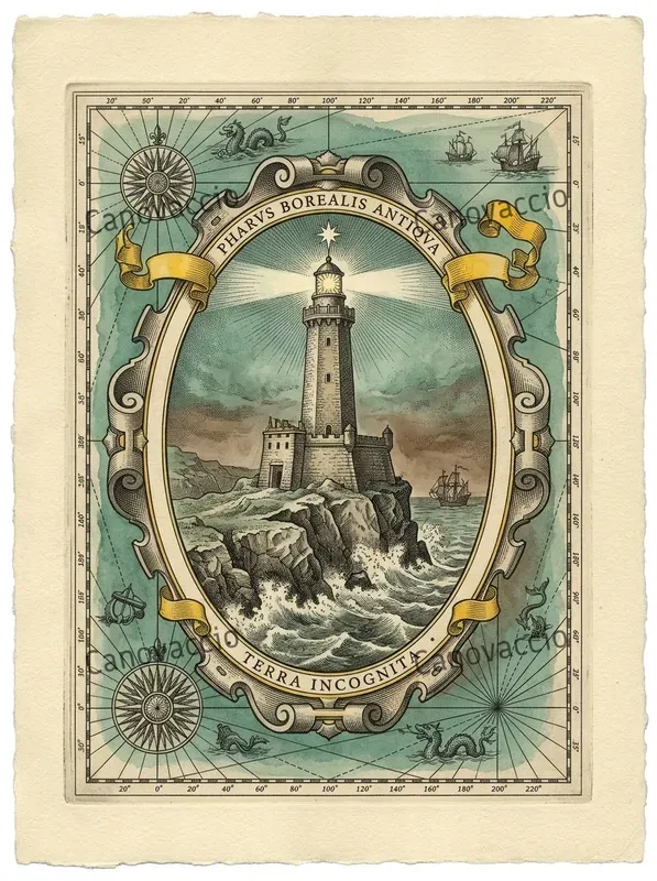 Vintage Nautical Chart Art Prints