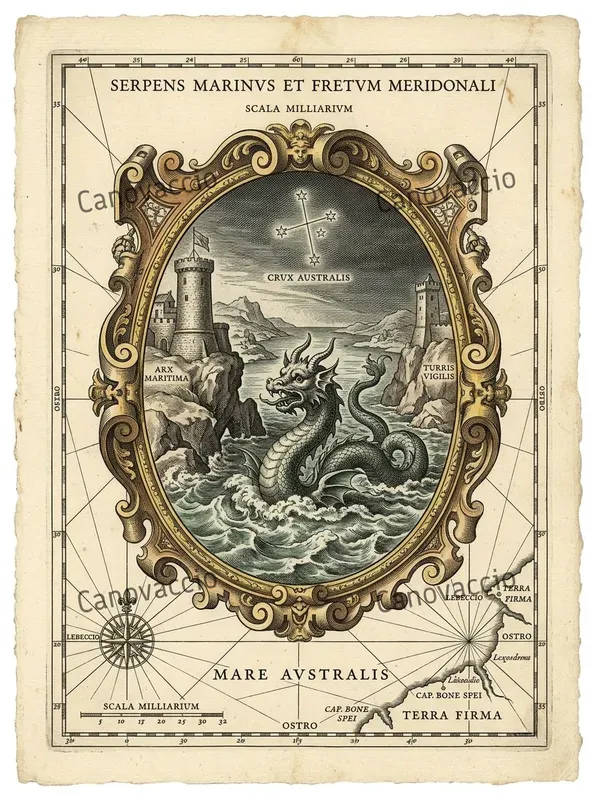 Vintage Nautical Chart Art Prints
