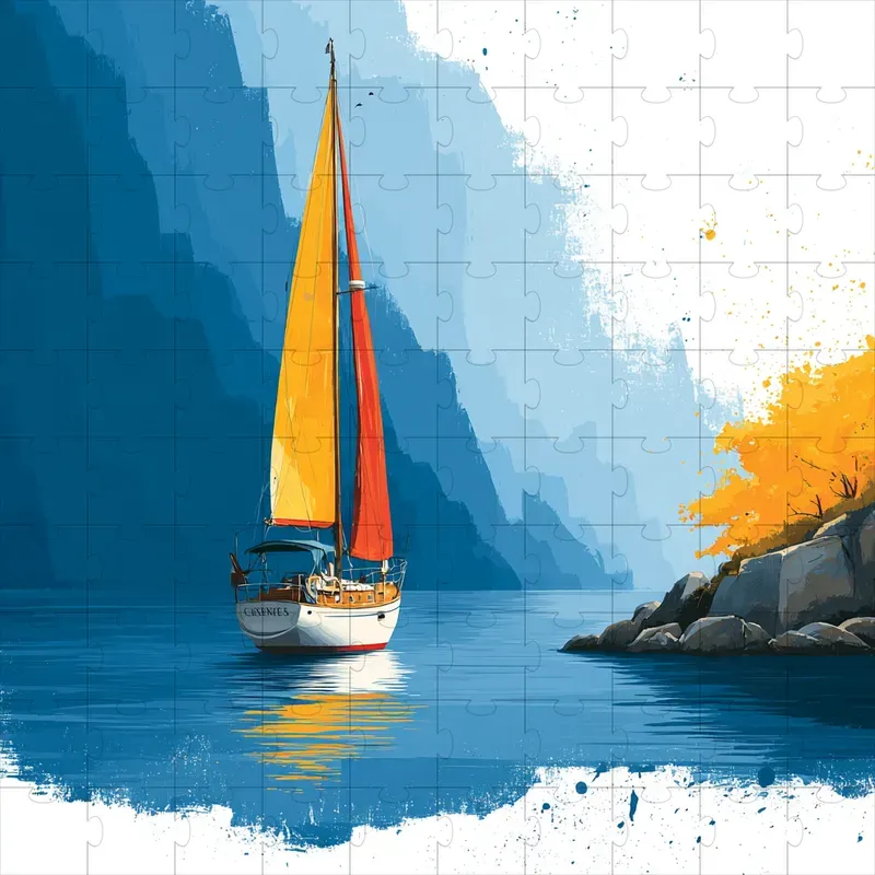 Acrylic Bold Brushwork Sunlit Prints
