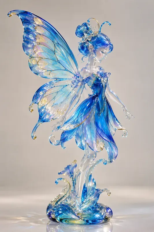 Colorful Glass 3D Character Sculptures