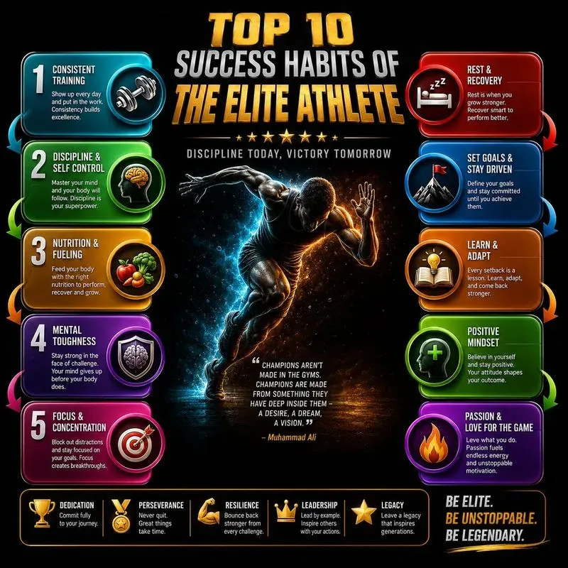 Bold Success Habit Infographics