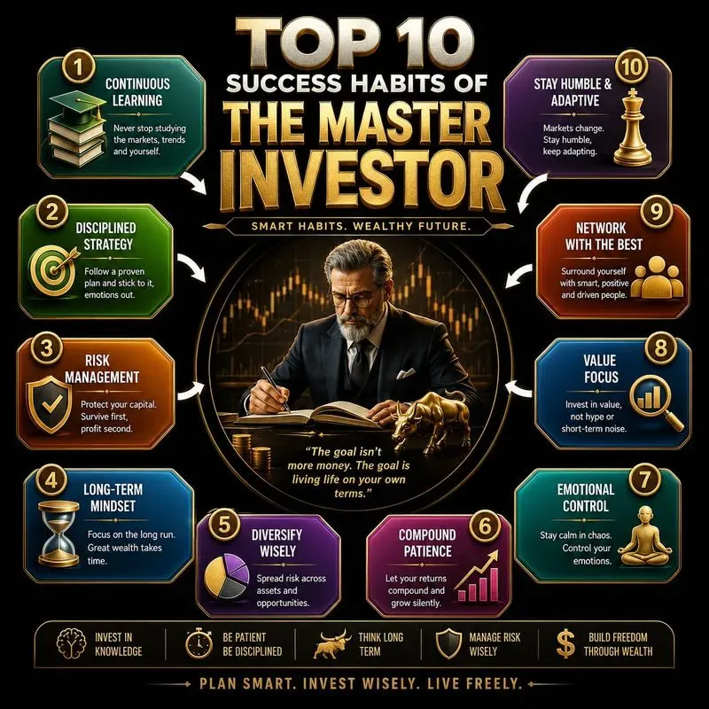 Bold Success Habit Infographics
