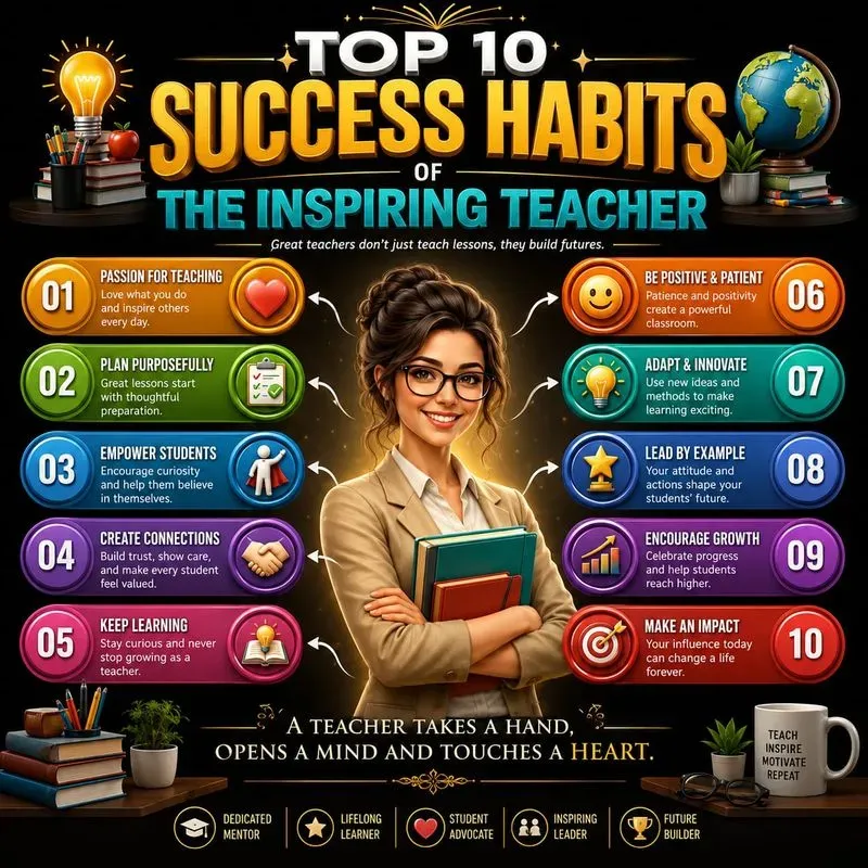 Bold Success Habit Infographics