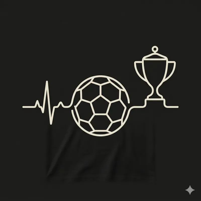 Minimal Soccer Heartbeat Tshirts