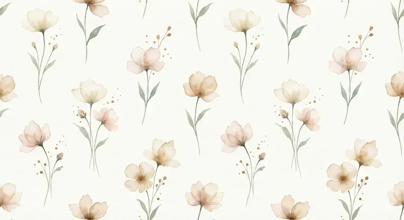 Seamless Watercolor Floral Pattern Prompts
