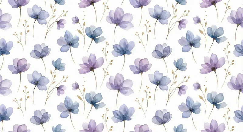 Seamless Watercolor Floral Pattern Prompts