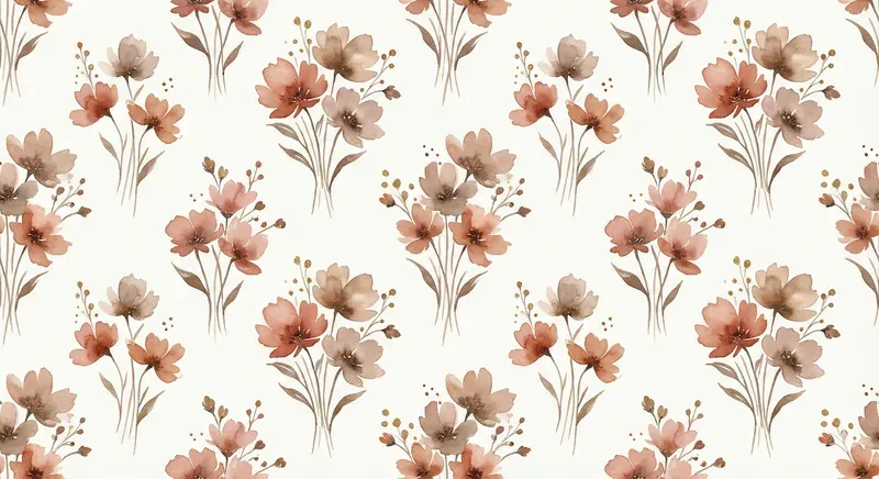 Seamless Watercolor Floral Pattern Prompts