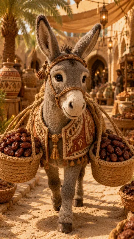 Felted Wool Characters In Desert Resorts